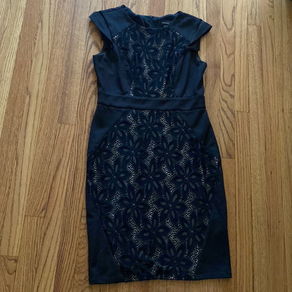 Black lace dress